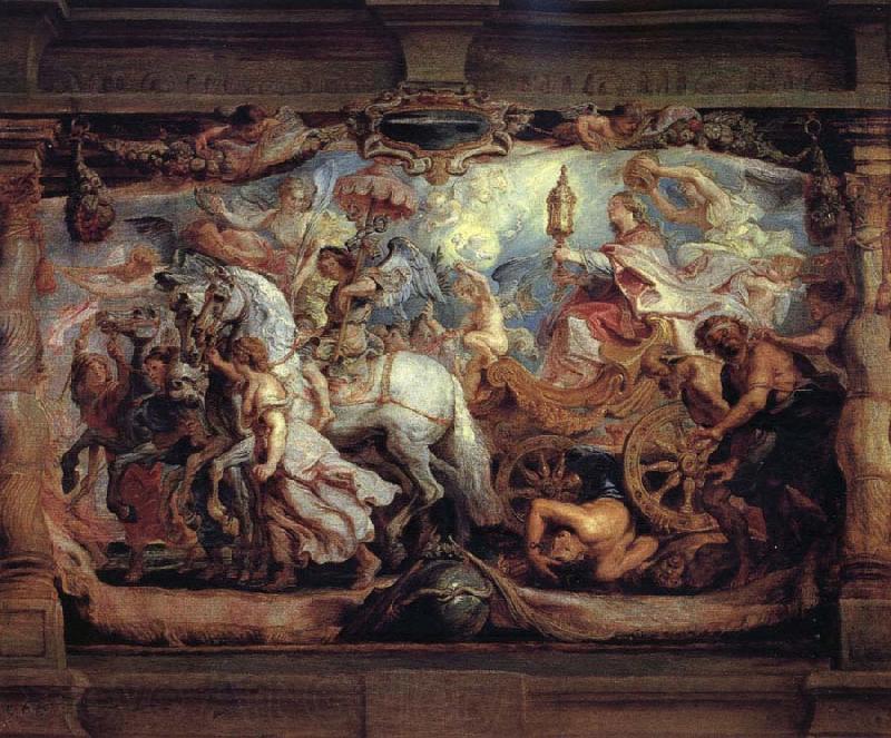 Peter Paul Rubens Triumph of Curch over Fury,Discord,and Hate Spain oil painting art